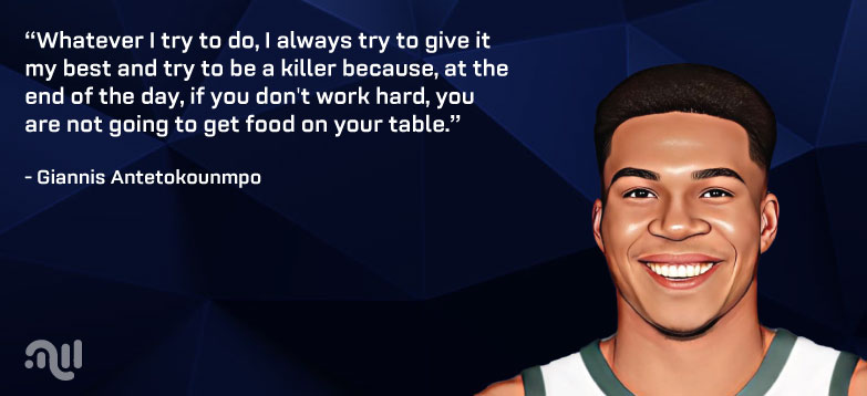 Favourite Quote one from Giannis Antetokounmpo